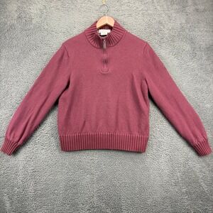 Martin Timeless Game‎ 1/4 Zip Pullover Sweater Mens Large Merino Wool